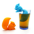 Wholesale 100% Food Grade Cute Squirrel Pattern Silicone Tea Infuser